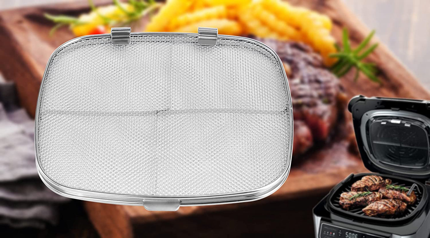 Replacement Splatter Shield for Ninja Foodi Ag301,Accessories for Ninja Foodi 5-In-1 Indoor Grill, Stainless Steel Fine Mesh Splatter Screen for Ninja Foodi AG300, AG300C,AG301C, AG302, AG400