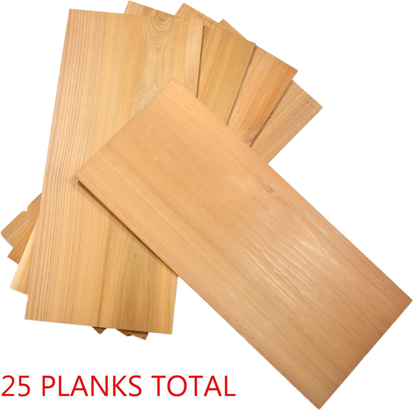 25-Pack Cedar Grilling Planks 7.25 X 12” (Bulk Pack) - Perfect for the Experienced Plank Grilling Master.