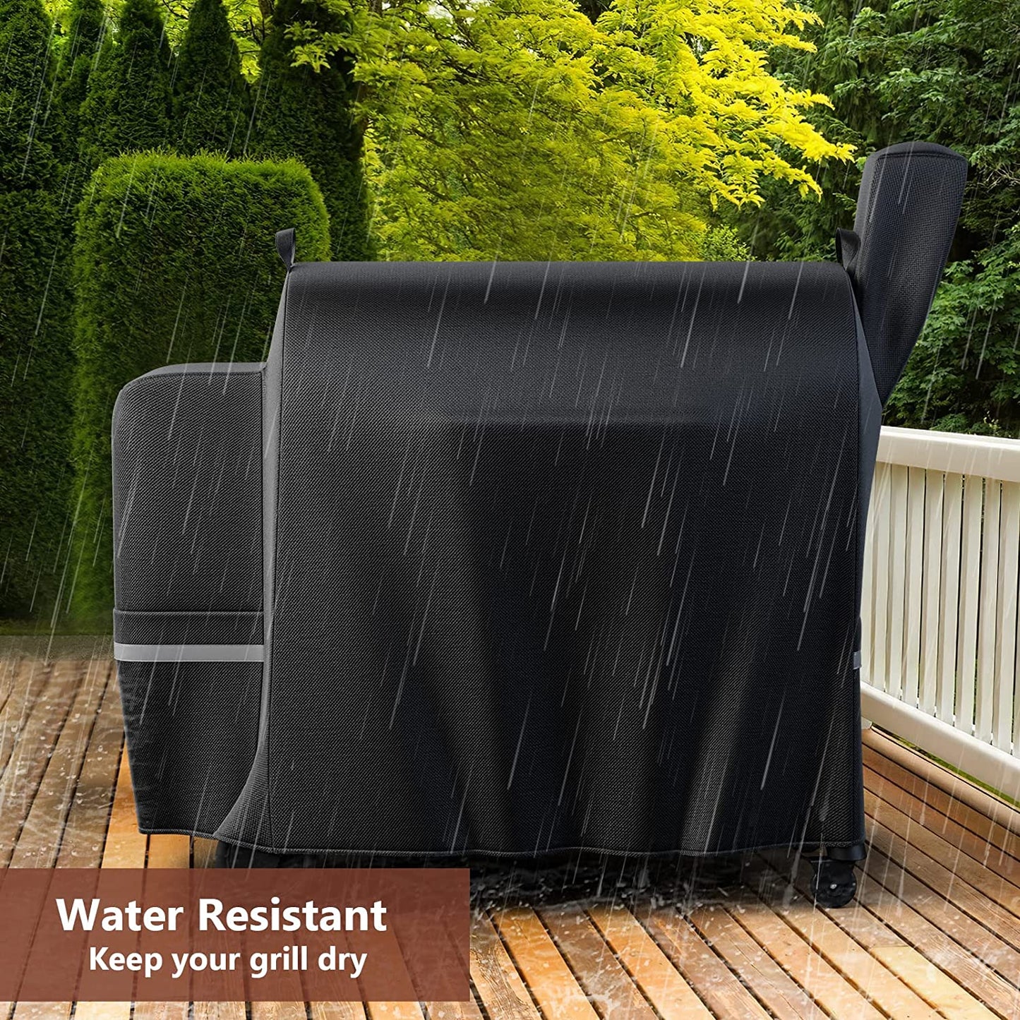 Grill Cover for Traeger Pro 34 Series, Pro 780, Texas Elite 34, Eastwood 34 Series Pellet Grills and Smokers, Z Grills 700/550/600 Series, Heavy Duty Waterproof Grill Cover, 600D