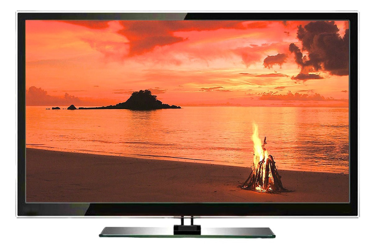 Campfire DVD by the Beach with the Sounds of the Sea and Waves and Amazing Sunsets