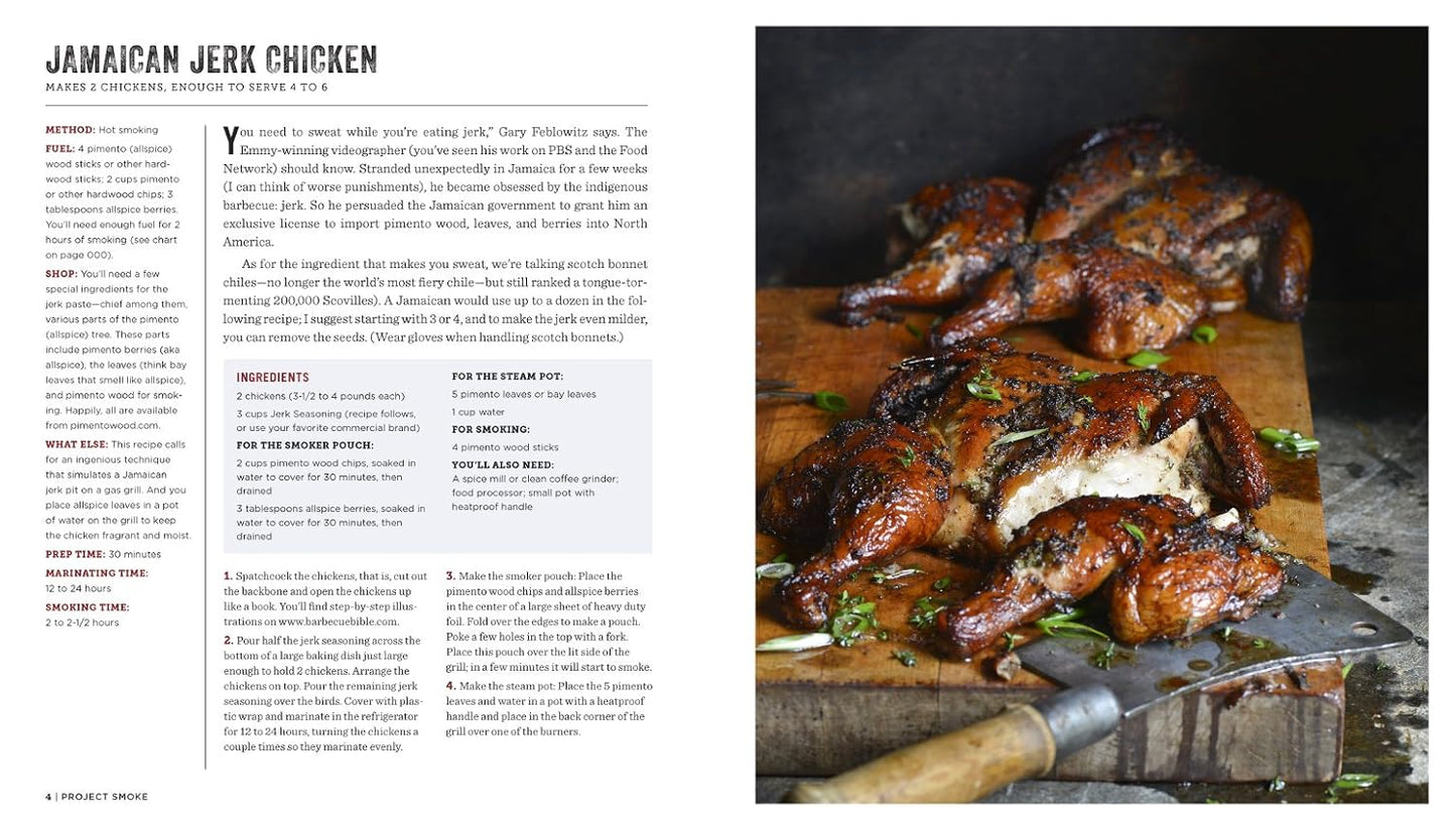 Project Smoke: Seven Steps to Smoked Food Nirvana, plus 100 Irresistible Recipes from Classic (Slam-Dunk Brisket) to Adventurous (Smoked Bacon-Bourbon ... (Steven Raichlen Barbecue Bible Cookbooks)