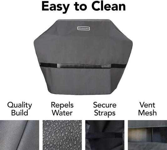 Kitchenaid 700-0745A 56-Inch X 23-Inch Gas Grill Cover, Grey