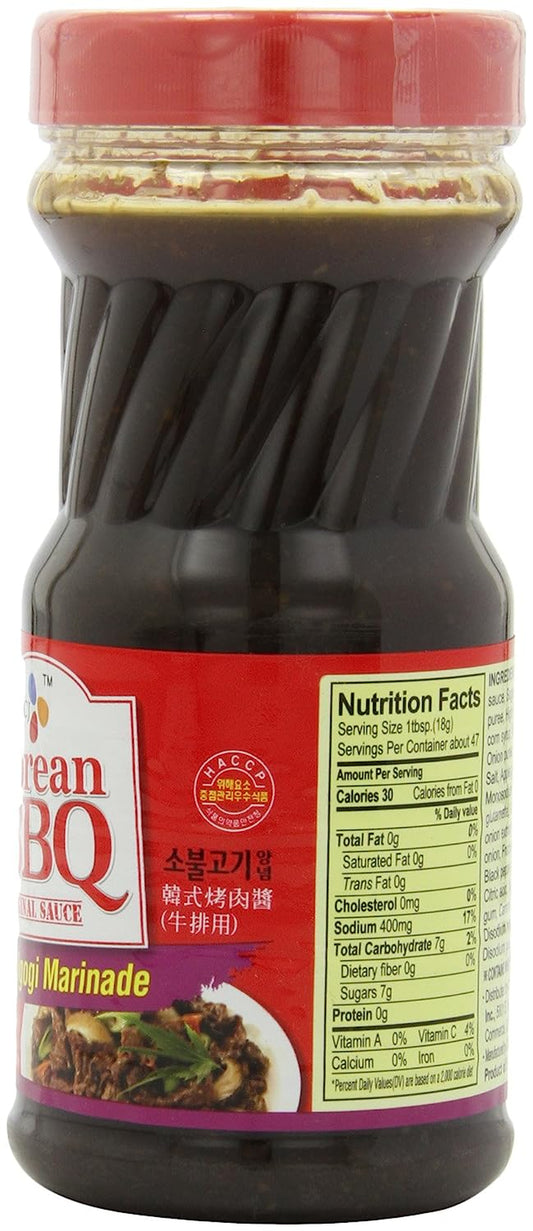CJ Korean BBQ Sauce, Hot & Spicy (Chicken & Pork), 29.63-Ounce Bottles (Pack of 4)