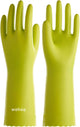 LANON Wahoo Skin-Friendly Cleaning Gloves, Dishwashing Kitchen Gloves with Cotton Flocked Liner, Reusable, Non-Slip, Bud Tender, Medium