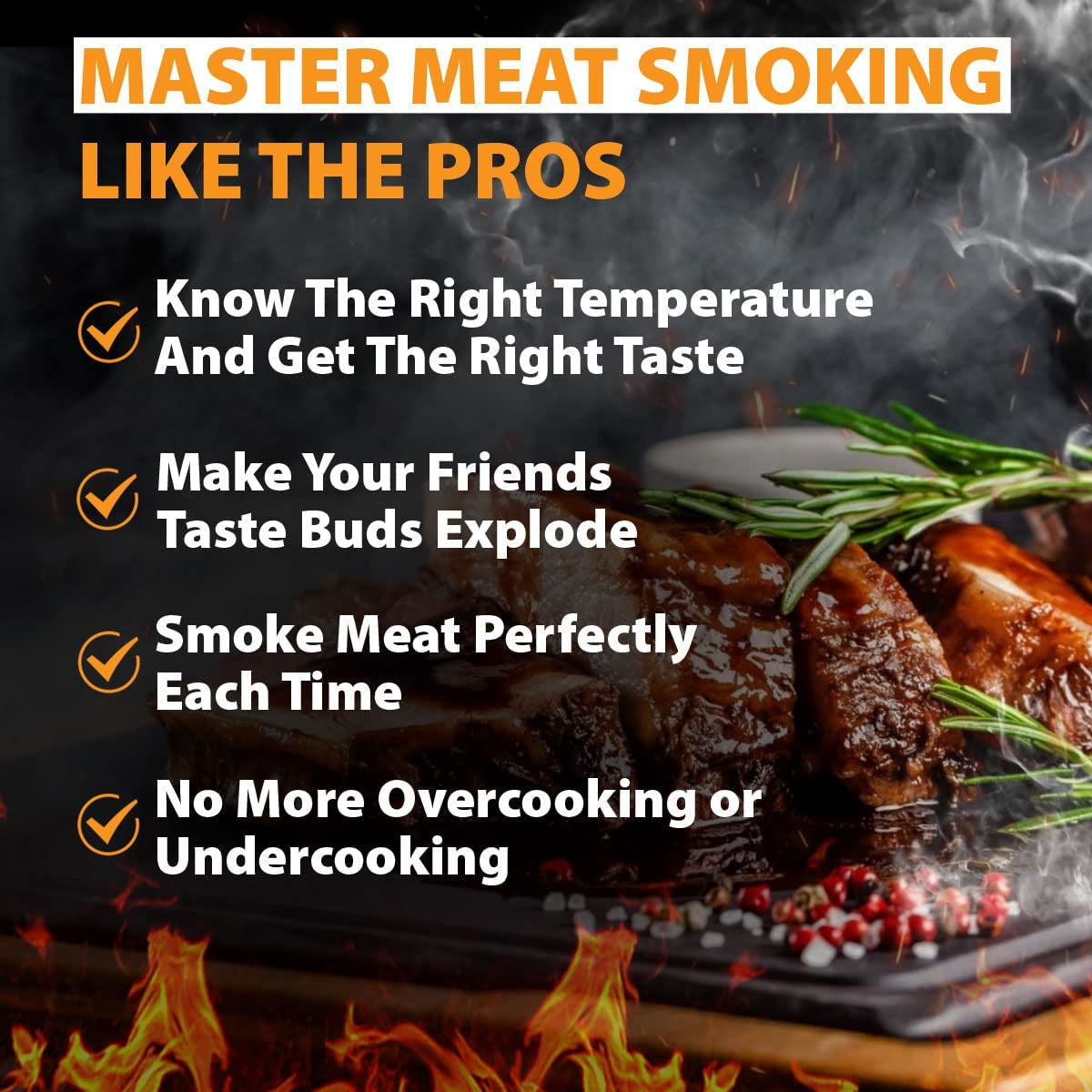 Best Improved Version Accurate Meat Temperature Chart Magnet 46 Popular Meats + Butcher Cuts of Beef Pork Lamb Guide Smoking Wood Flavors Target Time BBQ Pellet Smoker Grill Grilling Accessories Gifts