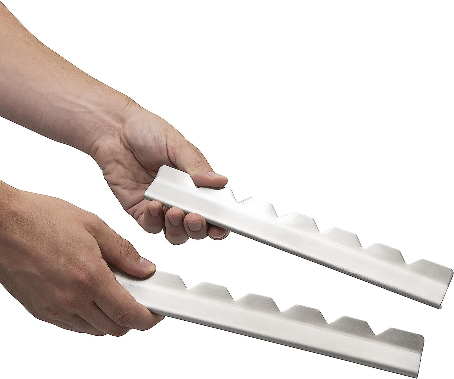 RIMCROW Kabob Rack for Grill, Oven or Smoker; Holds Shish Kebab Skewers for BBQ; Stand Is Compatible with Round, Flat, Metal, or Bamboo Skewer Sticks; Includes Basting Brush and Silicone Mitt