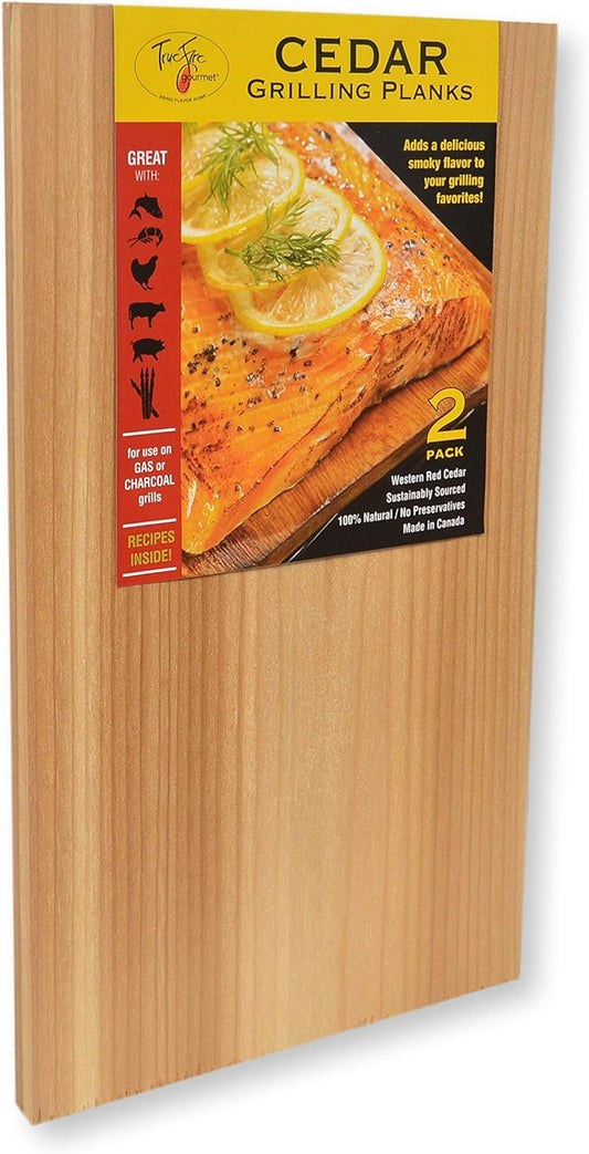 Truefire Cedar Grilling Planks 7.25 X 16 (24-Pack) - Premium Sized Plank, Western Red Cedar, Made in Canada