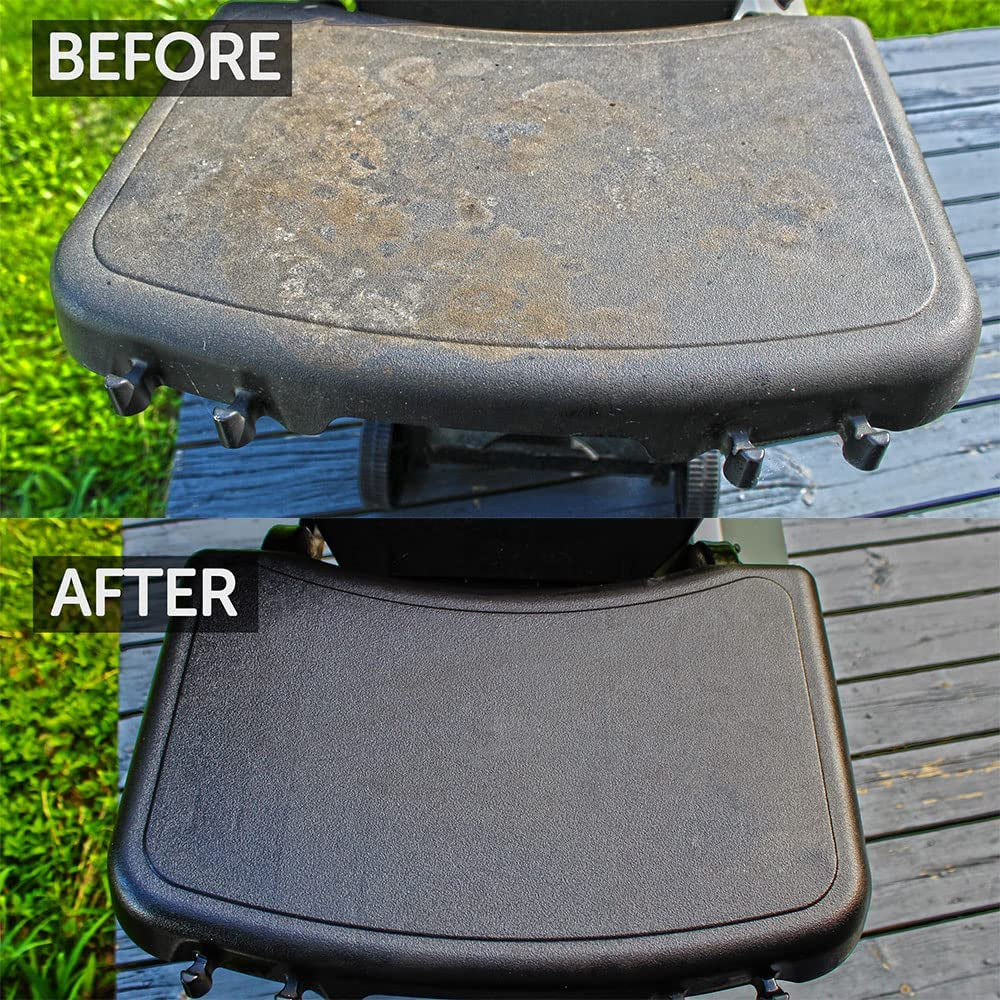 - BBQ Grill Cleaner Oil | 100% Plant-Based & Vegan | Best for Cleaning Barbeque Grills & Grates | Use with Wooden Scrapers, Brushes, Accessories & Tools | Great Gift for Dad! (8Oz)