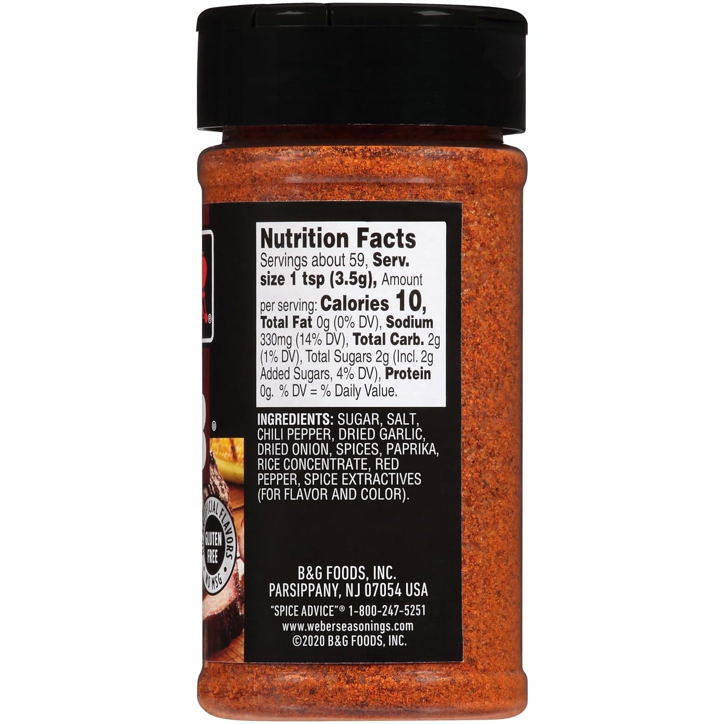 Weber KC BBQ Rub, 7.25 Ounce Shaker