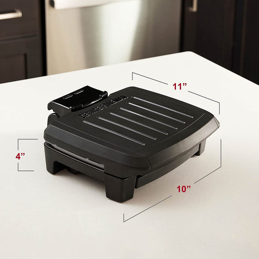 ® Fully Submersible™ Grill, NEW Dishwasher Safe, Wash the Entire Grill, Easy-To-Clean Nonstick, Black/Grey