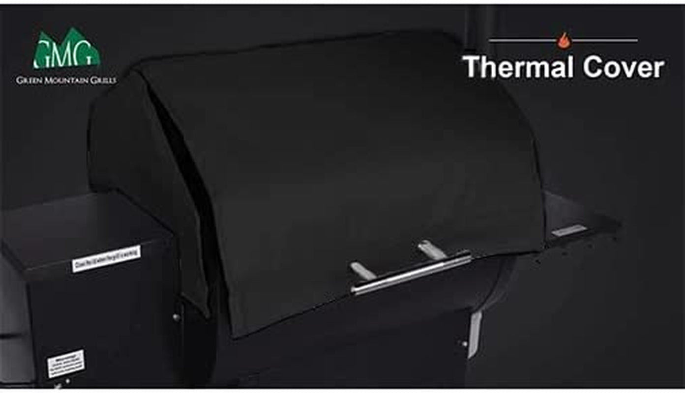 Insulated Thermal Winter Blanket for Daniel Boone Smart Pellet Grills, Increases Burn Efficiency by 50 Percent, Black