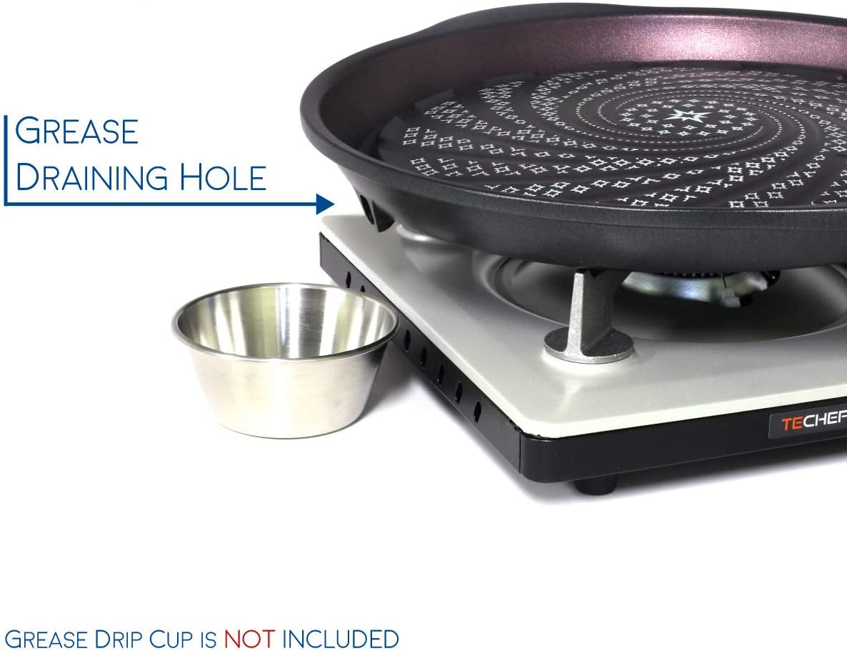 - Stovetop Indoor Korean BBQ Nonstick Grill Pan With, Pfoa-Free, Dishwasher Oven Safe, Made in Korea