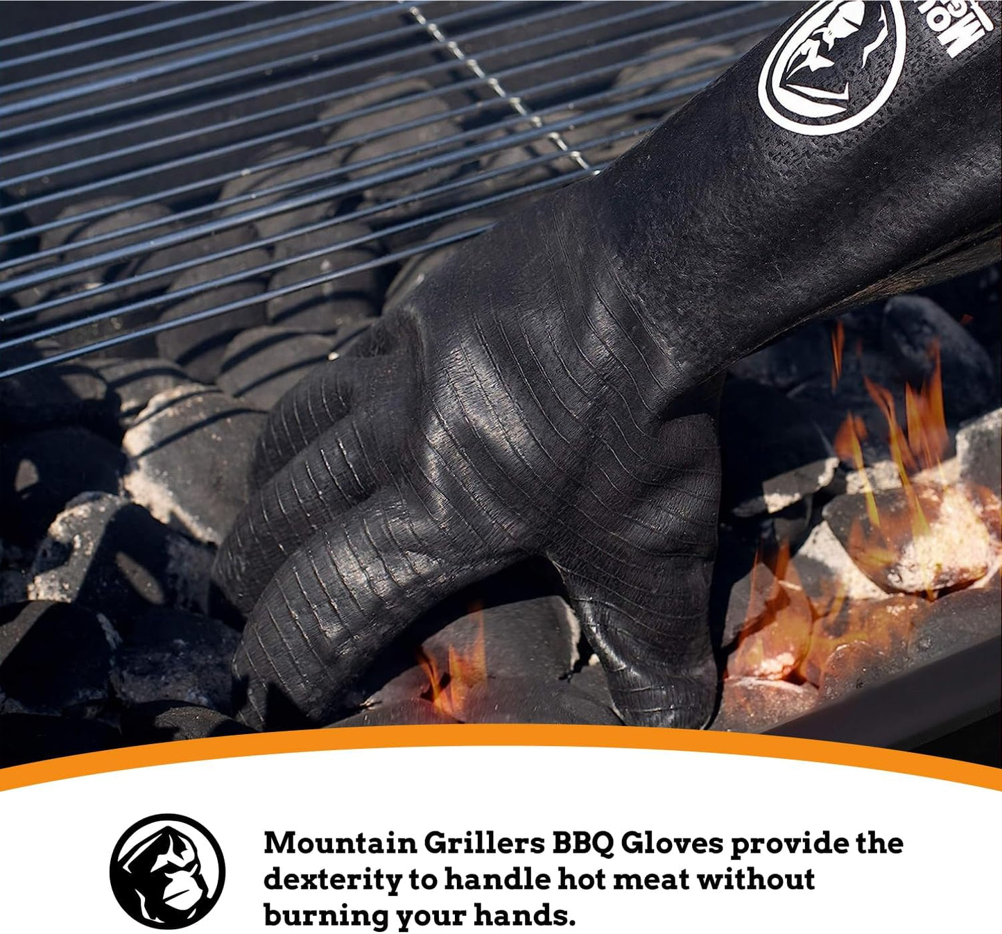 Extreme Heat Resistant Gloves for Grill BBQ High Temperature Fire Pit Gloves Barbecue Cooking, Smoker, Oven, Fryer, Grilling Waterproof, Fireproof Oil Resistant Neoprene Coating 14In