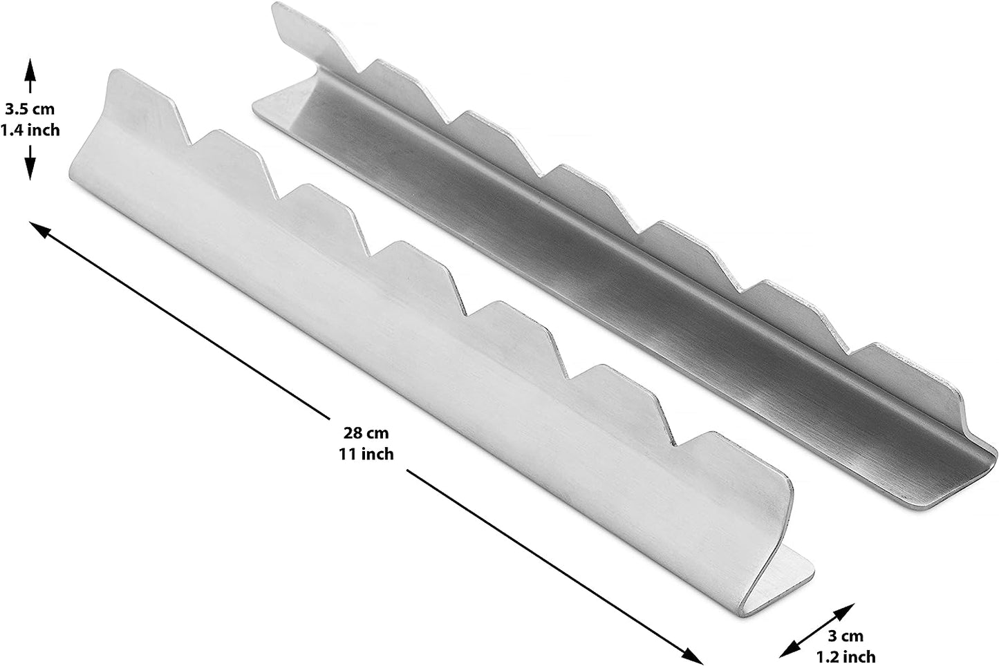RIMCROW Kabob Rack for Grill, Oven or Smoker; Holds Shish Kebab Skewers for BBQ; Stand Is Compatible with Round, Flat, Metal, or Bamboo Skewer Sticks; Includes Basting Brush and Silicone Mitt