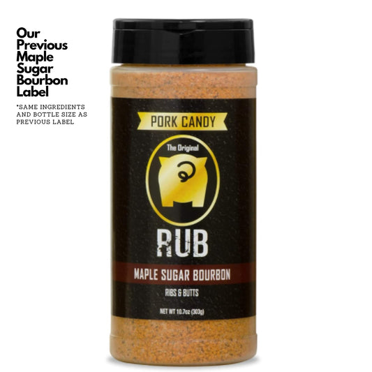 Maple Sugar Bourbon Rub | BBQ Rub for Pork, Bacon, Ham, Butts, Chops and Ribs | Runnin’ Wild Foods, 10.7 Ounces