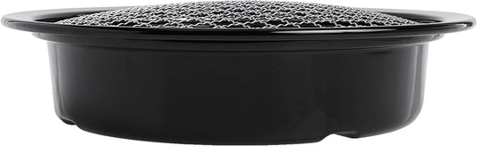 Korean Cookware Aburi Stove Top Grill Pan, Black, (CB-P-AM3)