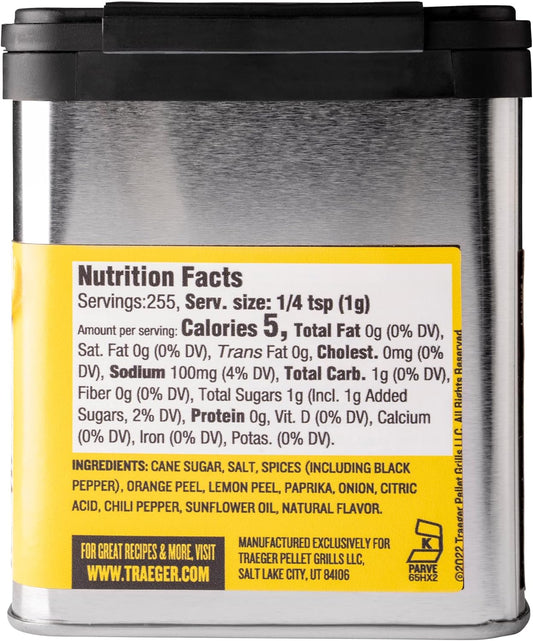 Traeger Grills SPC170 Chicken Rub with Citrus & Black Pepper 9 Ounce (Pack of 1)