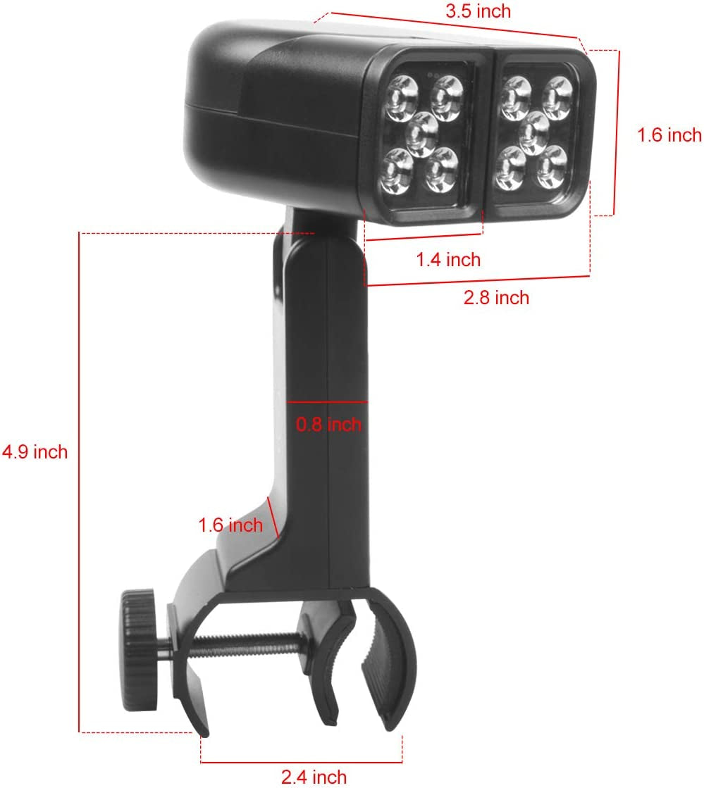 Barbecue Grill Light,Touch Switch with 10 Super Bright LED Lights, Which Can Be Rotated at Multiple Angles,Waterproof & Heat Resistant for Gas/Charcoal/Electric Grill Working/Reading/Camping/Bbq Pit