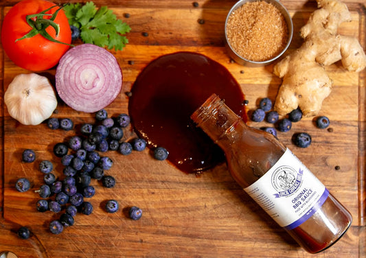 Uncle Clarence Original BBQ Sauce Made with Blueberries 2 Pack All Natural Barbecue Sauce Non GMO, No Preservatives, Vegan Great for Pork, Chicken, Beef, Vegetables