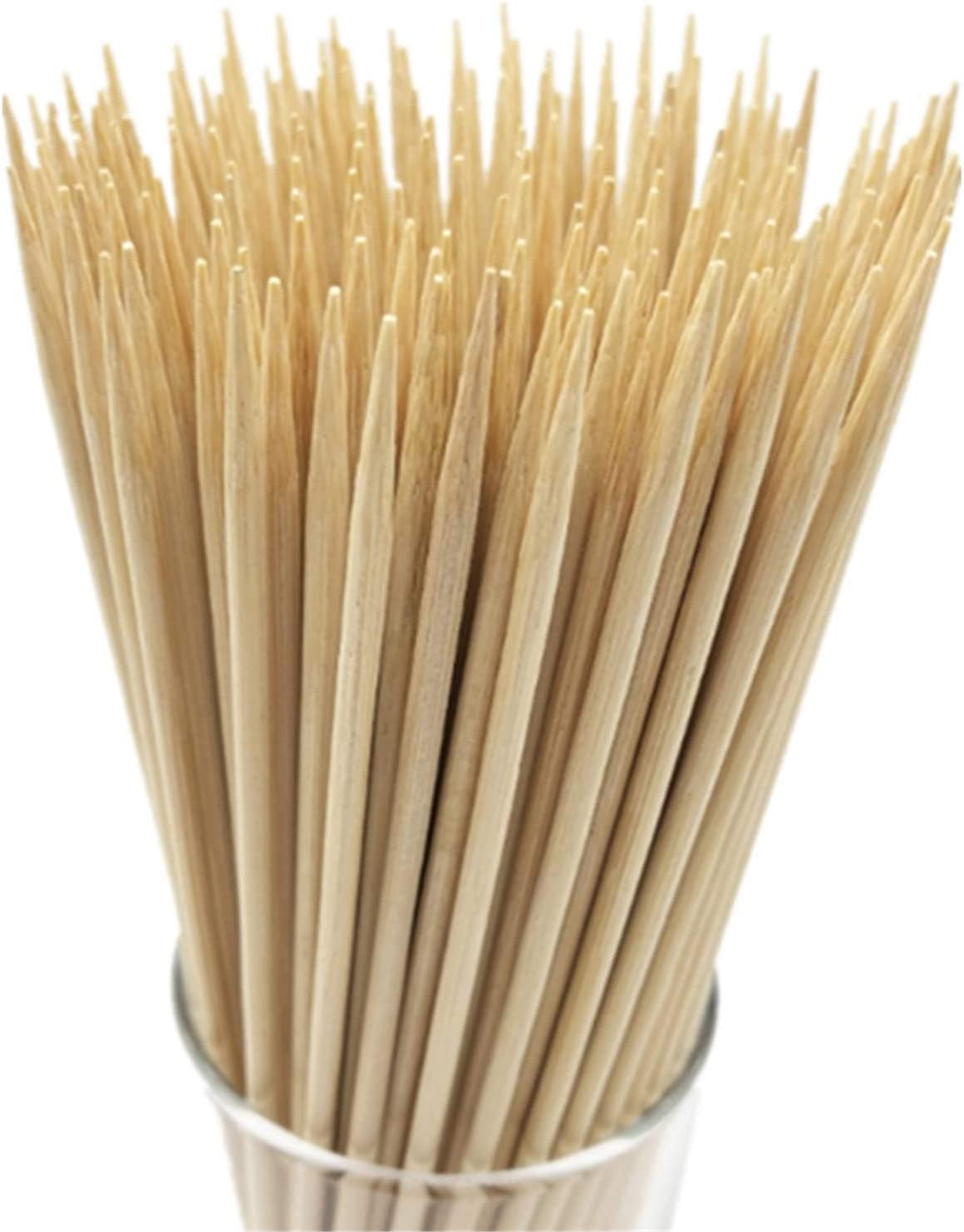 HOPELF 12" Natural Bamboo Skewers for Bbq,Appetiser,Fruit,Cocktail,Kabob,Chocolate Fountain,Grilling,Barbecue,Kitchen,Crafting and Party. Φ=4Mm, More Size Choices 6"/8"/10"/14"/16"/30"(100 PCS)