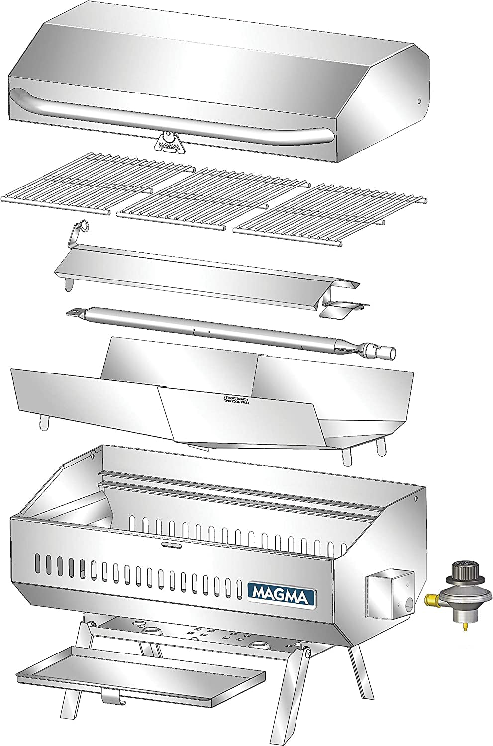 Products, Chefsmate Connoisseur Series Gas Grill, A10-803, Multi, One Size