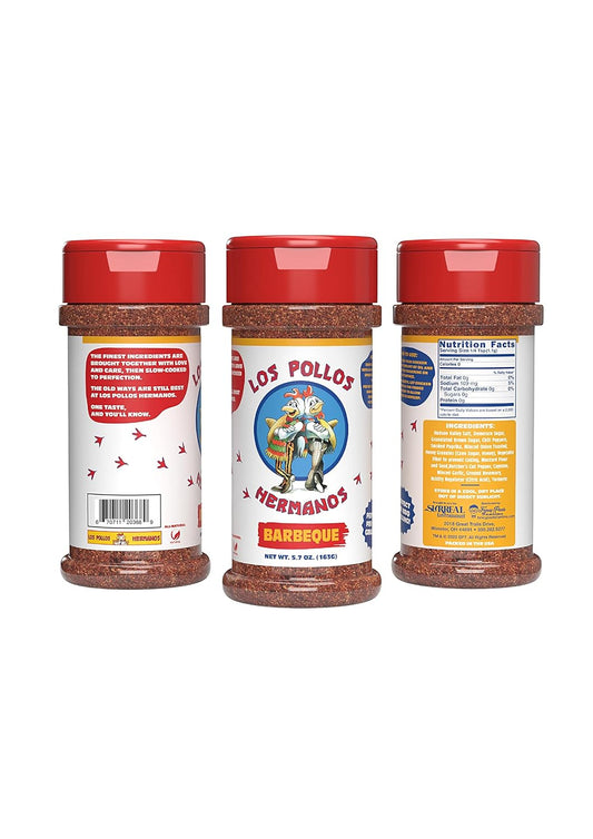 Los Pollos Hermanos Chicken Seasoning and Chicken Rub - Barbecue Blend 5.6 Oz Bottle - Kosher, Gluten Free and Non-Gmo - Officially Licensed Breaking Bad