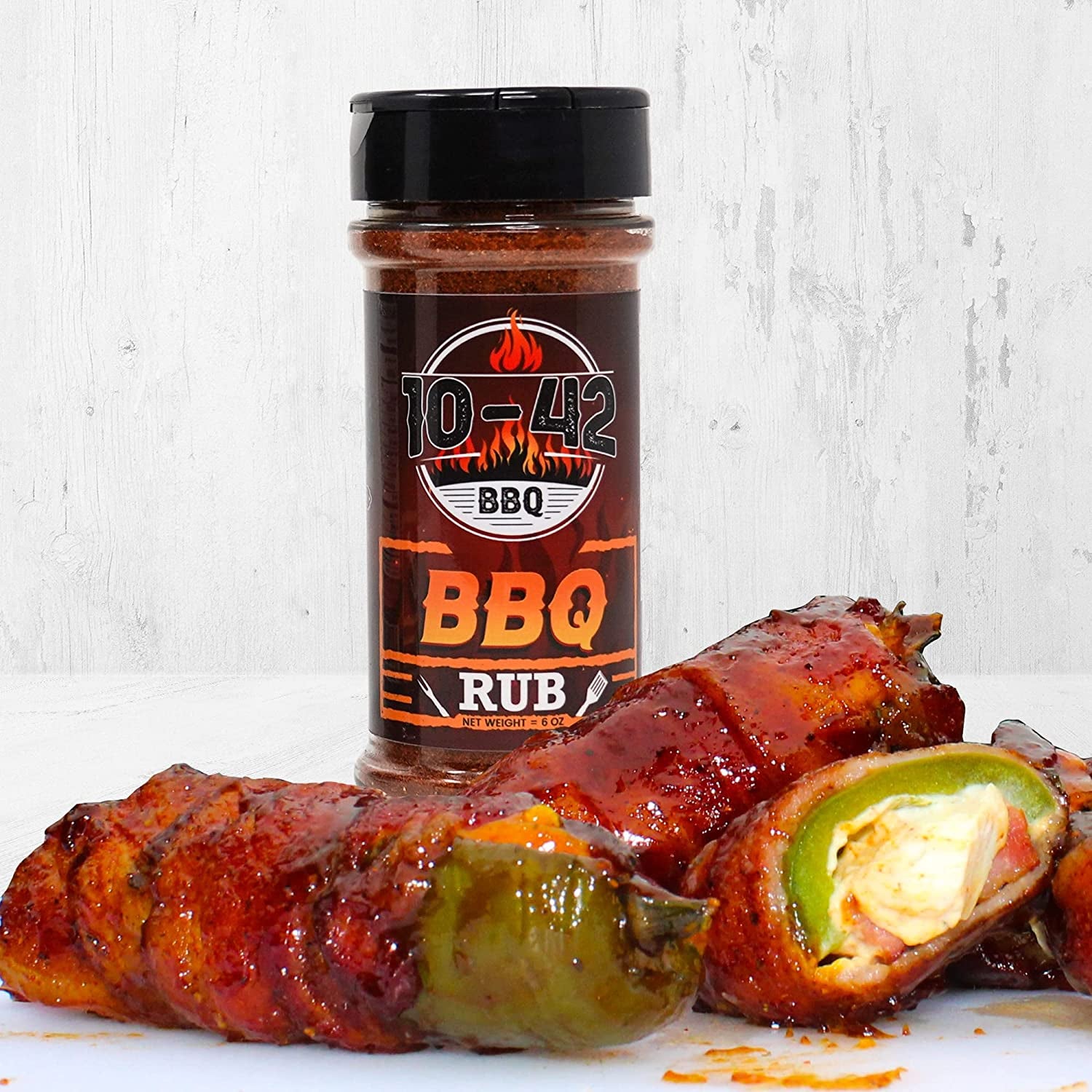 10-42 BBQ Brisket Rub | All-Natural Spice Seasoning for Steak, Rib, Beef Brisket | Barbecue Meat Seasoning Dry Rub | BBQ Rubs and Spices for Smoking and Grilling | No MSG, 5.5.Oz Bottle