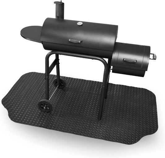 8D-075-30C-4L Deck and Patio Grill Mat, 30" X 48", Black