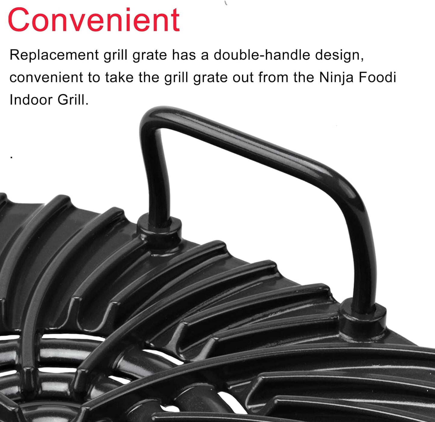 Grill Grate Compatible with Ninja AG301 Foodi,Accessories for Ninja Foodi 5-In-1 Indoor Grill,Non-Stick Replacement Grill Griddle for Ninja Foodi AG300,AG400,AG302,EG201,LG450CCO,LG450CO,IG351A,IG302Q