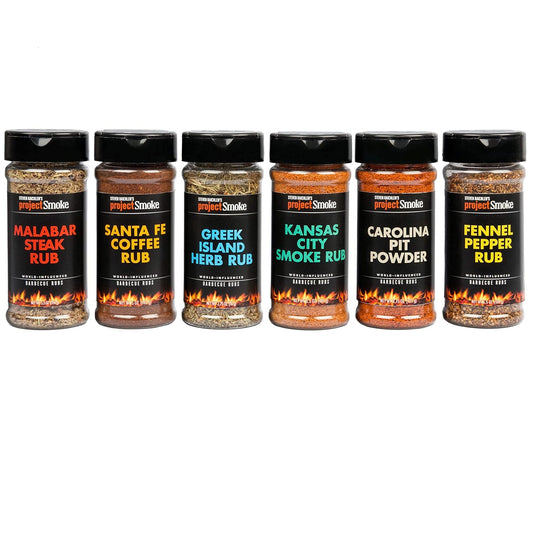 Steven Raichlen'S Project Smoke BBQ Spice Rub Seasoning Combo Gift Box - 6 Pack World Wide Barbeque