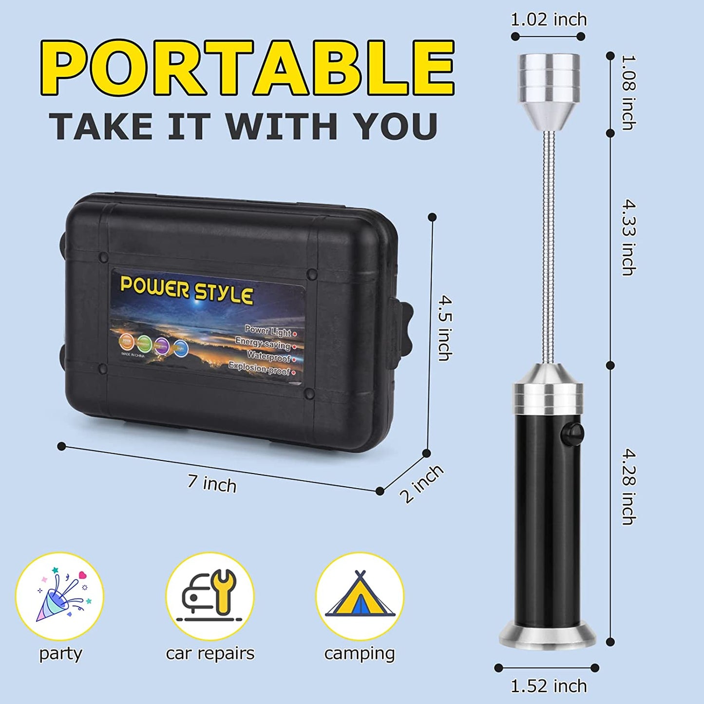 Barbecue Grill Light for Outdoor Grill,Bbq Grill Lights with Magnetic Base,Super-Bright LED,360 Degree Flexible Gooseneck, BBQ Grilling Accessories for Outdoor