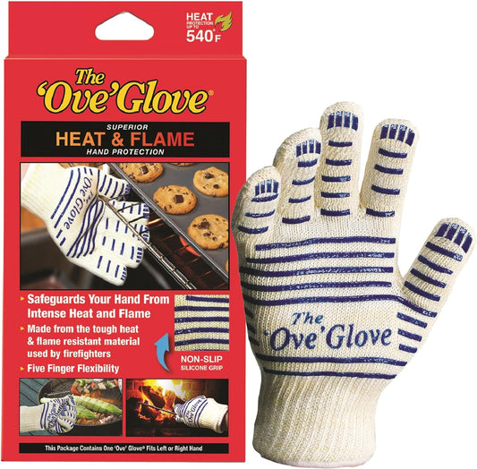 Hot Surface Handler Oven Mitt Glove, Perfect for Kitchen/Grilling, 540 Degree Resistance, as Seen on TV Household Gift, Heat & Flame,Tan