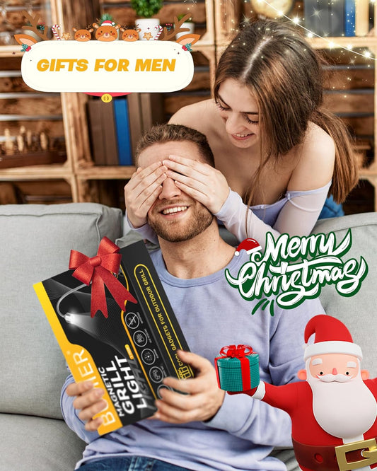 Grilling Gifts for Men, 2 Pack Magnetic Grill Lights for Outdoor Grill, Cooking Gifts, Bbq Gifts for Men, Grill Accessories, Mens Gifts for Christmas, Smoker Accessories Gifts for Men, Gadgets for Men