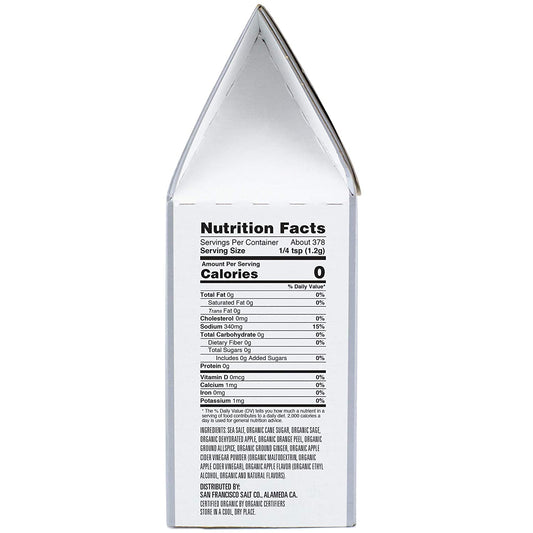 Organic Turkey Brine Kit - 16 Oz. Apple Sage with Brine Bag by San Francisco Salt Company