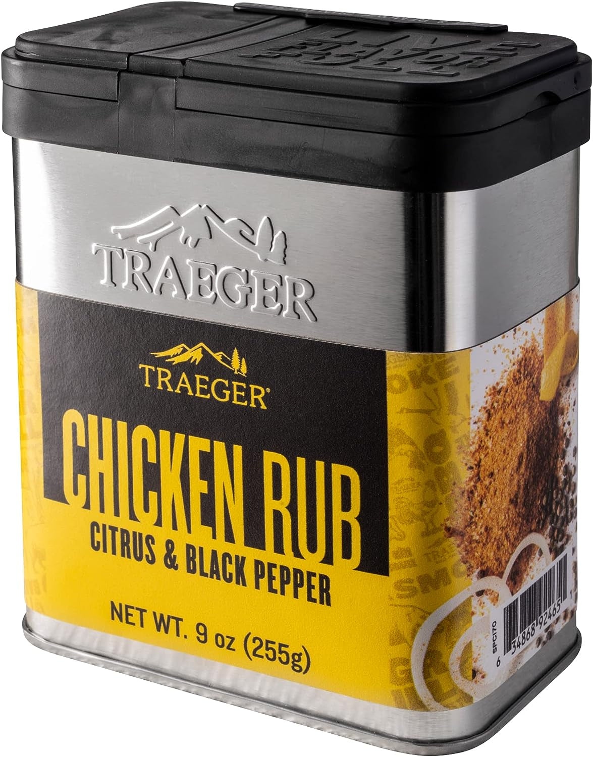 Traeger Grills SPC170 Chicken Rub with Citrus & Black Pepper 9 Ounce (Pack of 1)