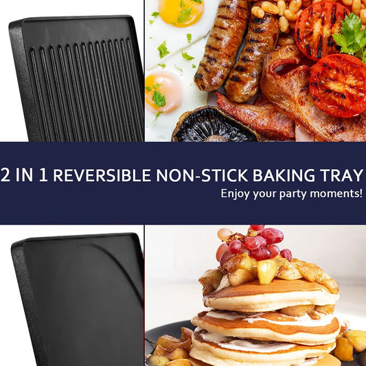Raclette Table Grill, Electric Grill, 1500W Korean BBQ Grill, Cheese Raclette Indoor Grill with 2 in 1 Reversible Non-Stick Plate, Crepe Maker with 8 Paddles & Shovels, Blue Upgraded Version