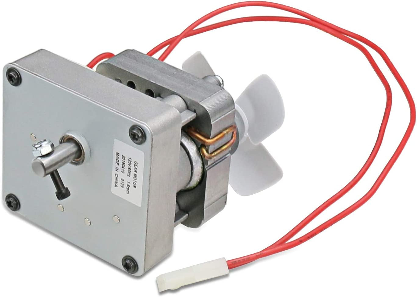 Upgraded 1.6RPM Auger Motor for Traeger Grill Models & Pit Boss Wood Pellet Grills (Except PTG) & Camp Chef Smoker, Auger Drive Motor Kit Barbecue Grill Replacement Parts, 110V 60Hz 2 Pole