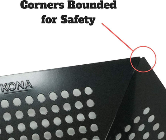 Kona Extra Large Grill Basket for Veggies - Premium Nonstick Grilling Basket/Grill Net - Essential Grilling Accessories for Outdoor Grill & BBQ, 14X13X4 Inches