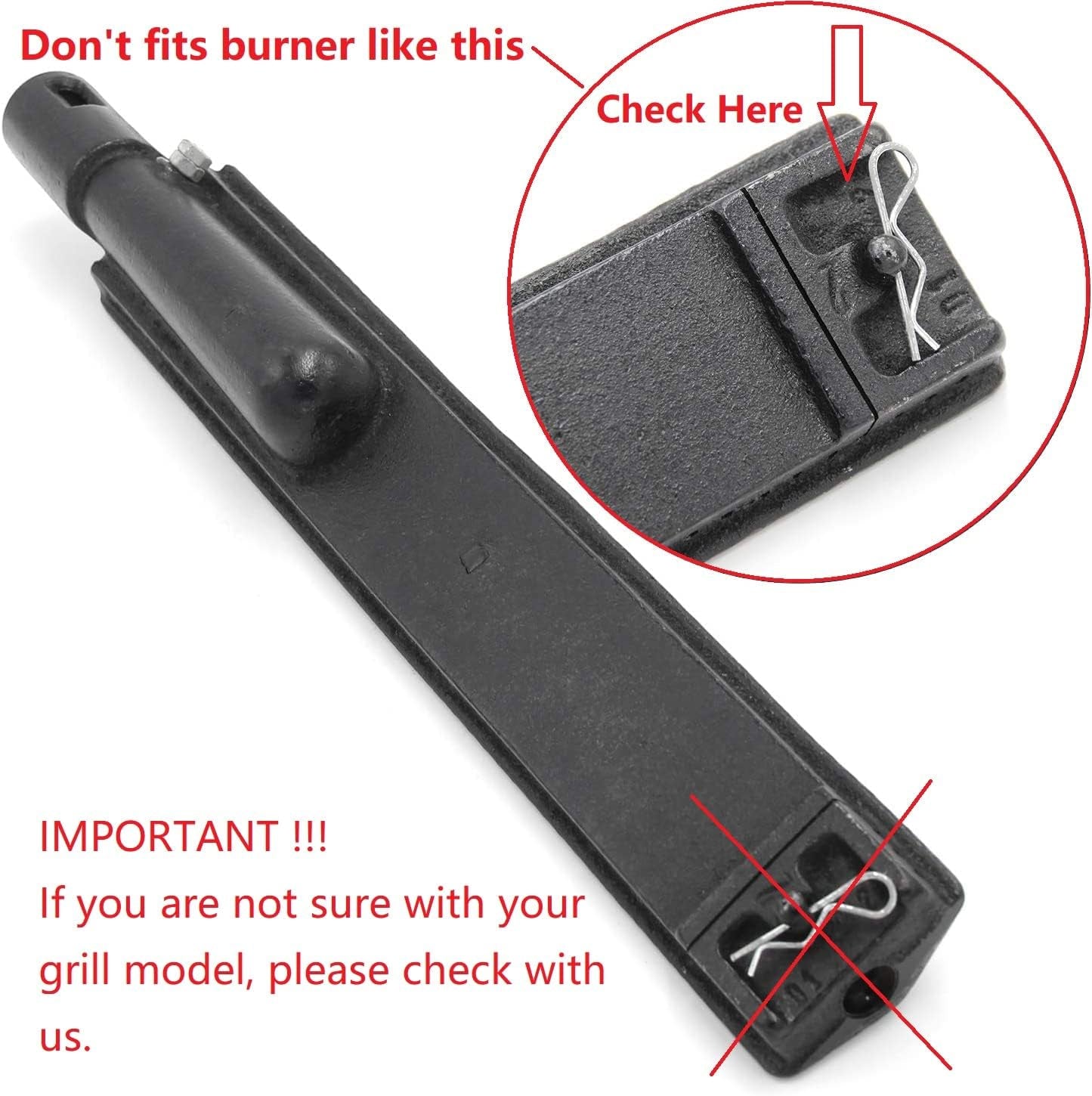 ππ₯ππ§ππππ 4PC Heavy Duty Cast Stainless Steel BBQ Grill Burners Replacement Parts for Premium Gas Grills from Bull, Cal Flame Aussie Blaze Charbroil NEXGRILL Thermos Turbo Grillsβ¦