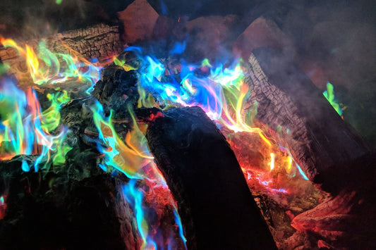 Mystical Fire Flame Colorant Vibrant Long-Lasting Pulsating Flame Color Changer for Indoor or Outdoor Use 0.882 Oz Packets 6 Pack