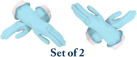NEW! Premium"Waterblock" Gloves Blue 2 Pair(4 Gloves) (Small)