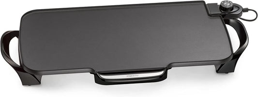 07061 22-Inch Electric Griddle with Removable Handles, Black, 22-Inch