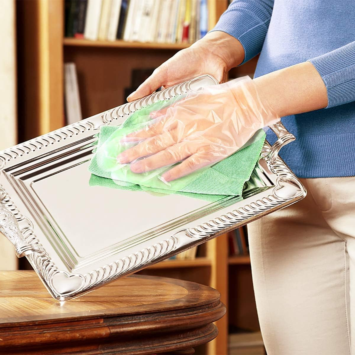 Disposable Gloves, Plastic Gloves for Kitchen Cooking Cleaning Food Handling