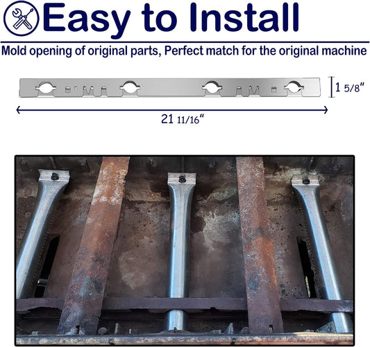 Grills Crossover Tube Gas Grill Parts 21 11/16" X 1 5/8" Stainless Steel BBQ Carryover Burner Replacement for Select Broil King and Huntington Gas Grill Models Grill Accessories