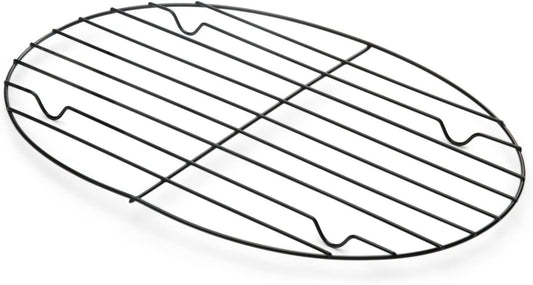 Fox Run - 57213 Fox Run Non-Stick Oval Roasting/Cooling Rack, 11.25 X 8.25 X 0.5 Inches, Metallic