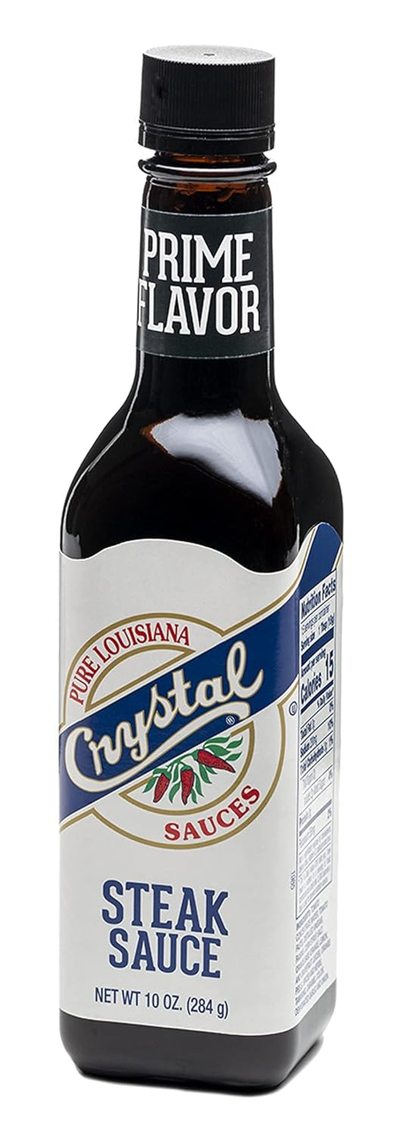 Crystal Louisiana'S Steak Sauce, 10 Ounce, Compliments Steak, Chicken, Pork, Grilled, Baked or Fried, Zesty & Smoky