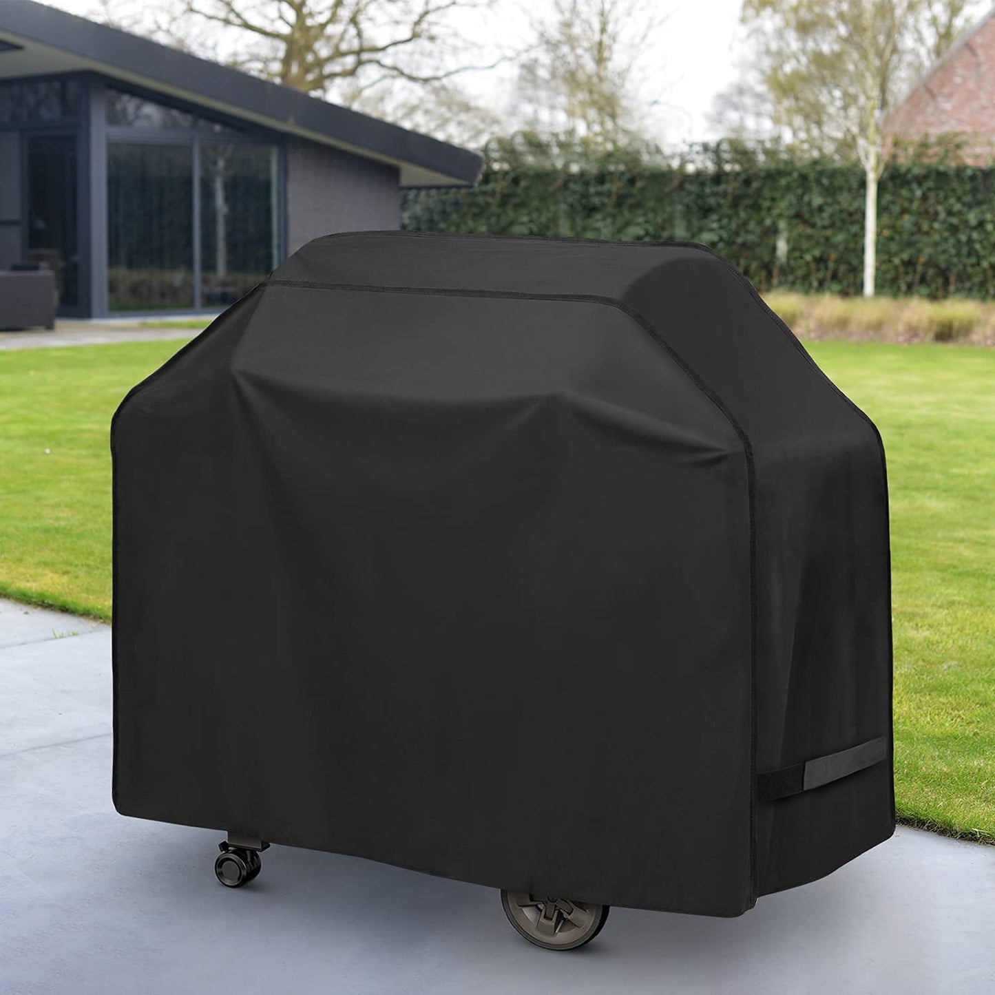 Arcedo BBQ Grill Cover 55 Inch, Waterproof Grill Cover for Outdoor Grill, Rip-Proof, Fade Resistant Barbecue Gas Grill Cover for Weber, Char Broil, Nexgrill Etc., All Weather Resistant