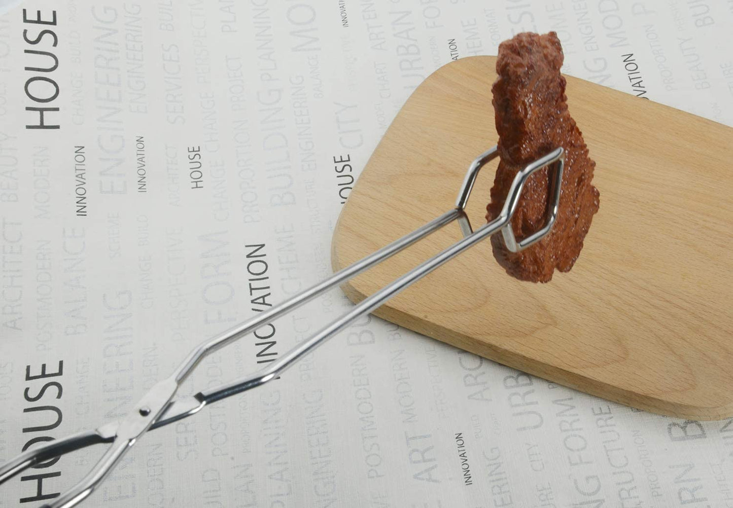 Extra Long Scissor Tongs 16-Inch Stainless Steel Barbecue Grilling Tongs