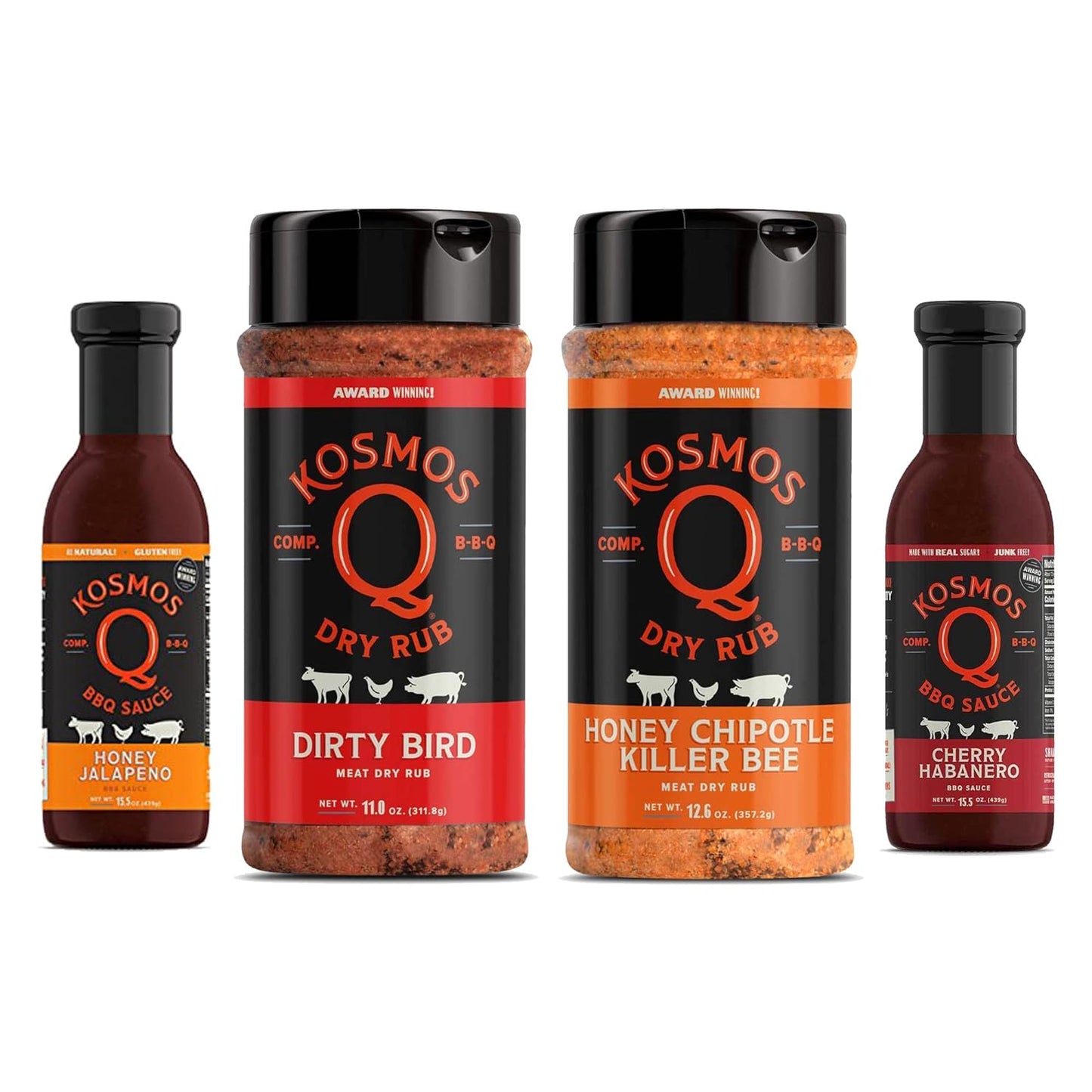 Baby Back Ribs Bundle - Gourmet Rubs W/Sweet & Spicy BBQ Sauces - Grilling Spice & Sauce Kit for Tender, Mouthwatering Ribs