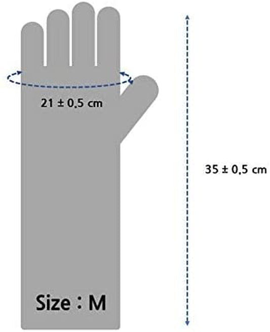 Quality Kitchen Rubber Gloves M Size Pack of 3 Pairs